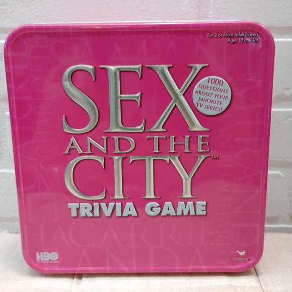 Sex and The City Trivia Game Pink Tin Box HBO By Cardinal NOB - Contents Sealed - Picture 1 of 4